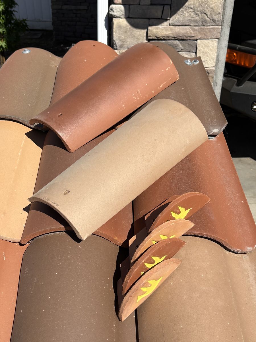 Clay roof tiles