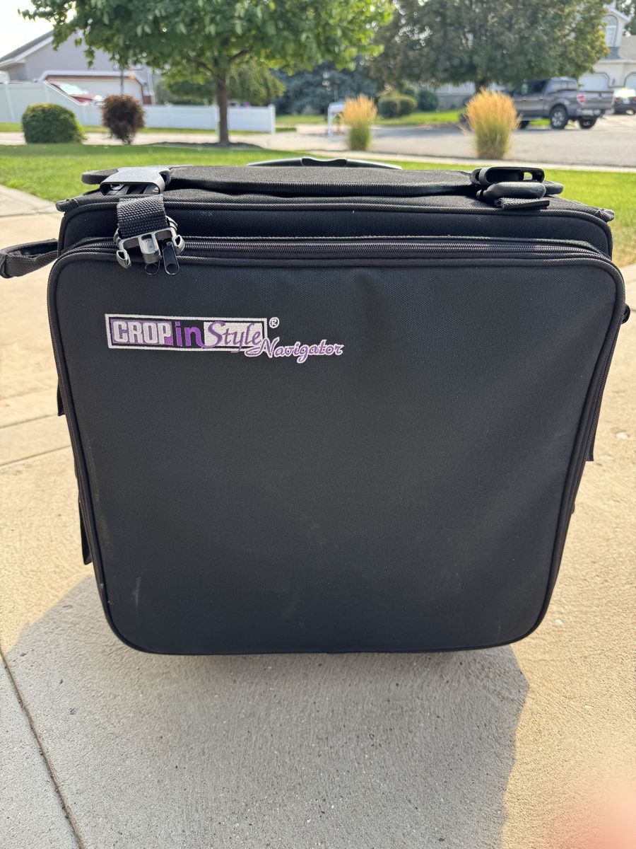 Crop In Style Navigator Rolling Craft & Scrapbook Tote Bag