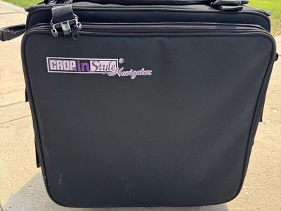 Crop In Style Navigator Rolling Craft & Scrapbook Tote Bag