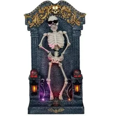 Halloween Dancing Skeleton Blow Mold Tombstone Graveyard Cemetery Home Decor Decoration Prop