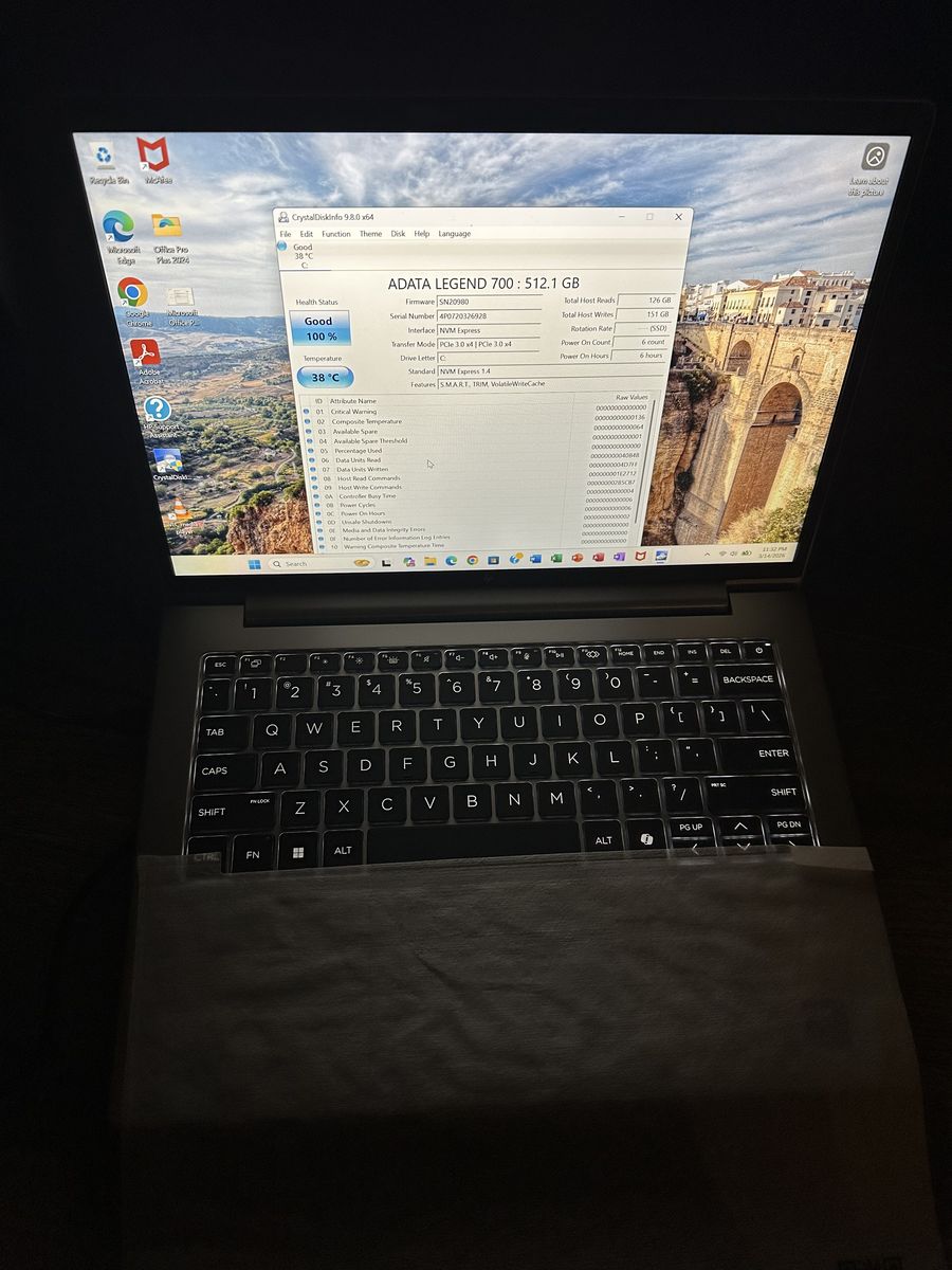 New HP Intel Laptop Ultra 5 L 16 GB RAM 512 GB SSD