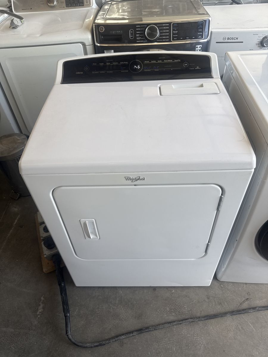 Whirlpool 7.0 Cu. Ft. Electric Dryer with Steam - White