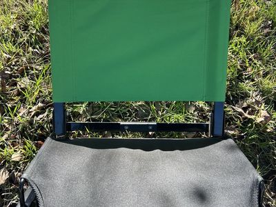 Stadium Chair Green Canvas Collapsible