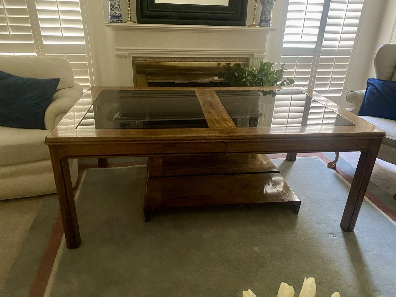 American of Martinsville Vtg Walnut Dining Table