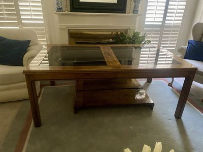 American of Martinsville Vtg Walnut Dining Table