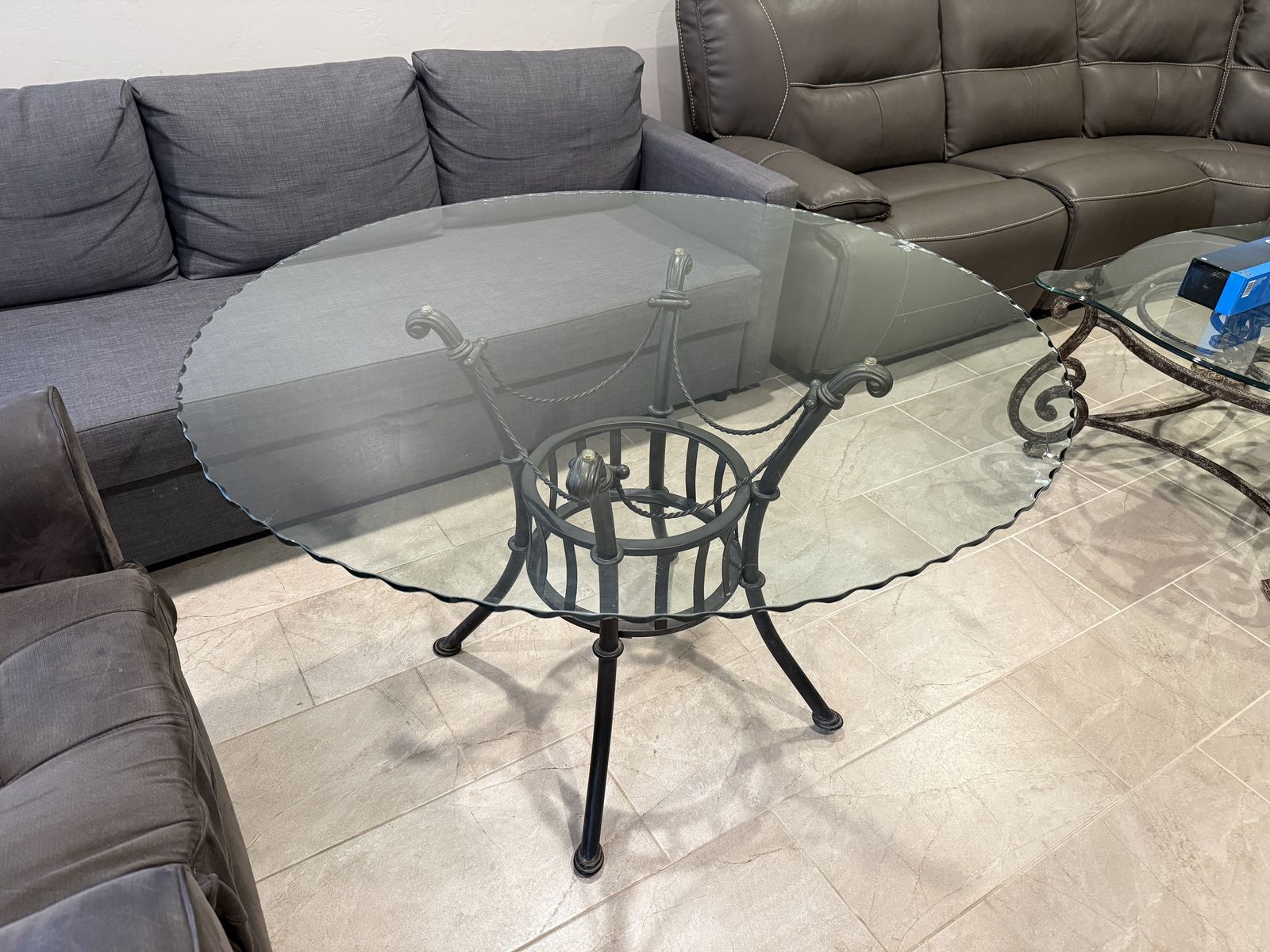 Round Glass Table