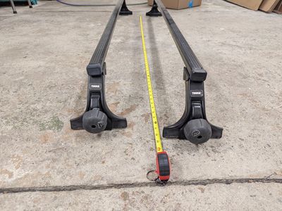 Thule Roof Rack Cross Bars EVO Square Gutter Tower