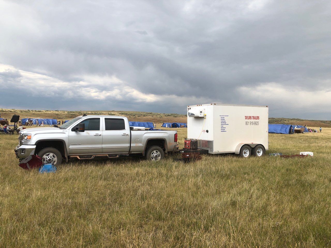 1ST" IN SERVICE FOR COLD STORAGE TAYLOR'S TRAILER RENTALS refrigerated/freeze trailers with generator attached