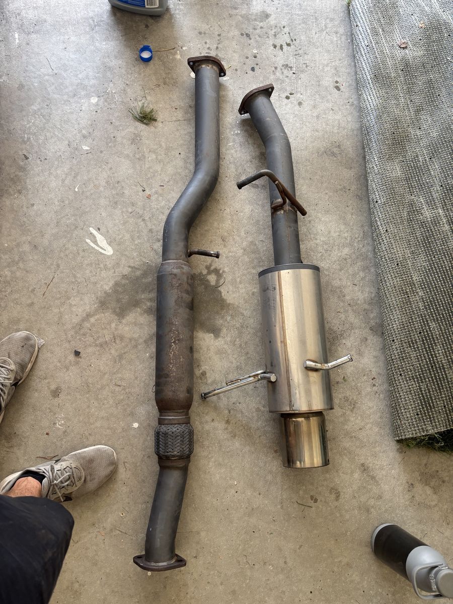 02-07 wrx Sti HKS hi power catback exhaust