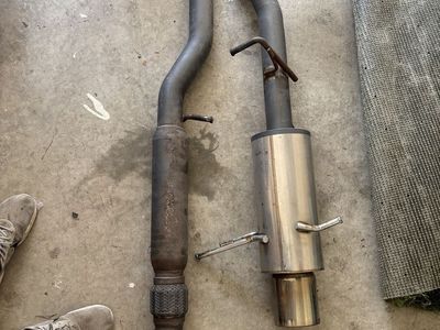 02-07 wrx Sti HKS hi power catback exhaust