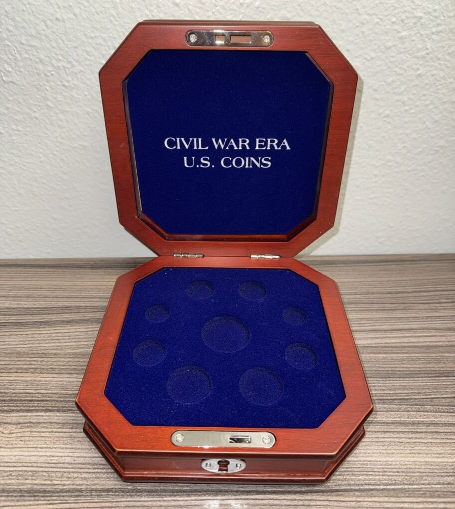 Wooden Display Case for Coins