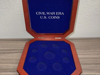 Wooden Display Case for Coins