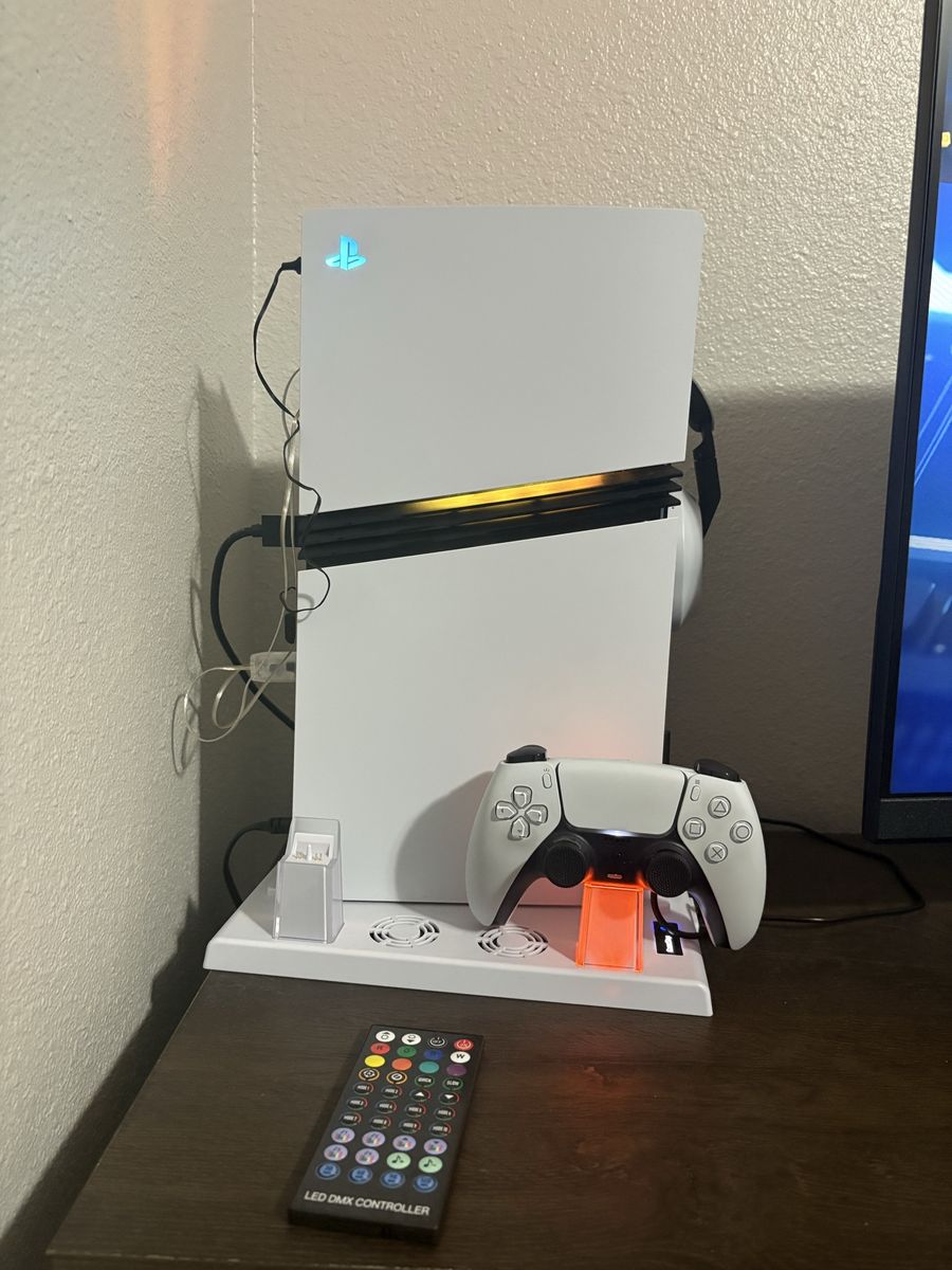 Sony PlayStation 5 Disc Edition Console - Excellent Condition, Includes Charging Dock & LED Remote