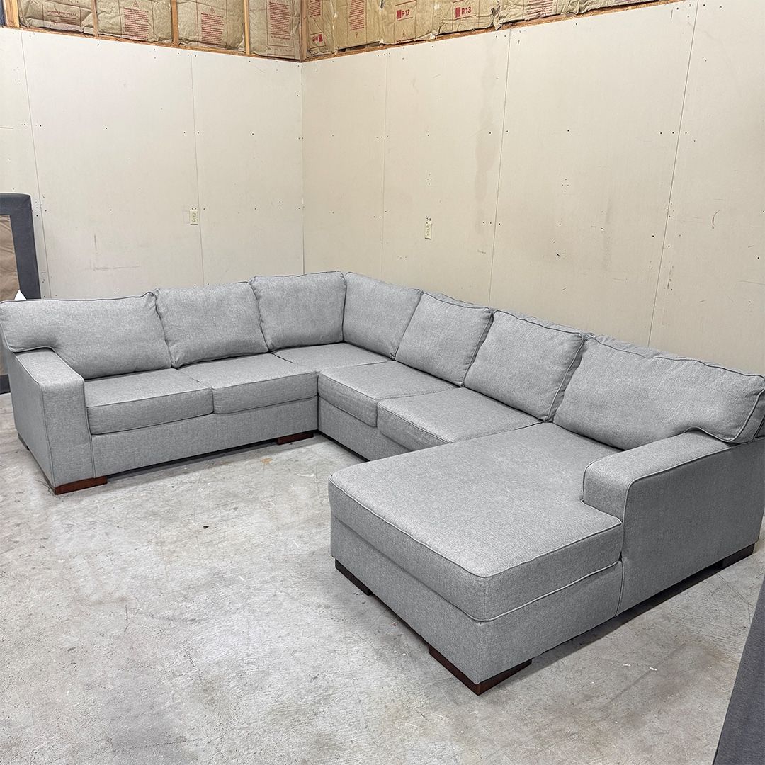 (New) Ashley Furniture Gray Sectional Couch - Delivery Available