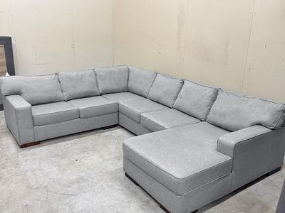 (New) Ashley Furniture Gray Sectional Couch - Delivery Available