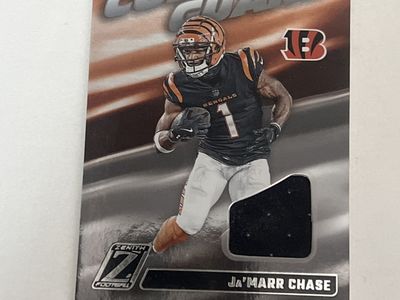 2024 Panini Zenith Football Ja'Marr Chase Color Guard Relic Jersey Card #CG15