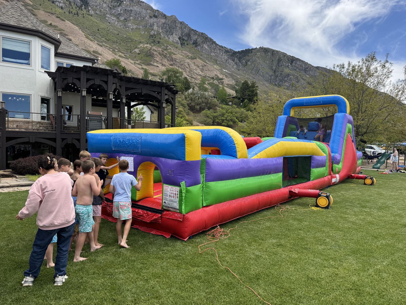 Giant Opstacle Course Inflatable Bounce House