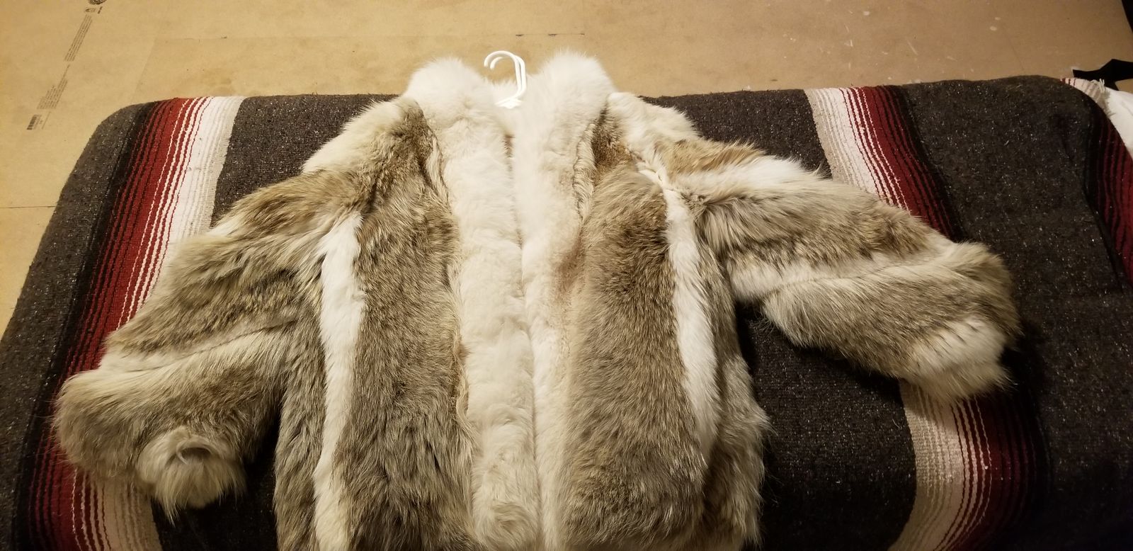 2 Vintage 1960 - 1970's Women's Coyote & Sable(?) fur coats