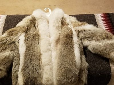 2 Vintage 1960 - 1970's Women's Coyote & Sable(?) fur coats