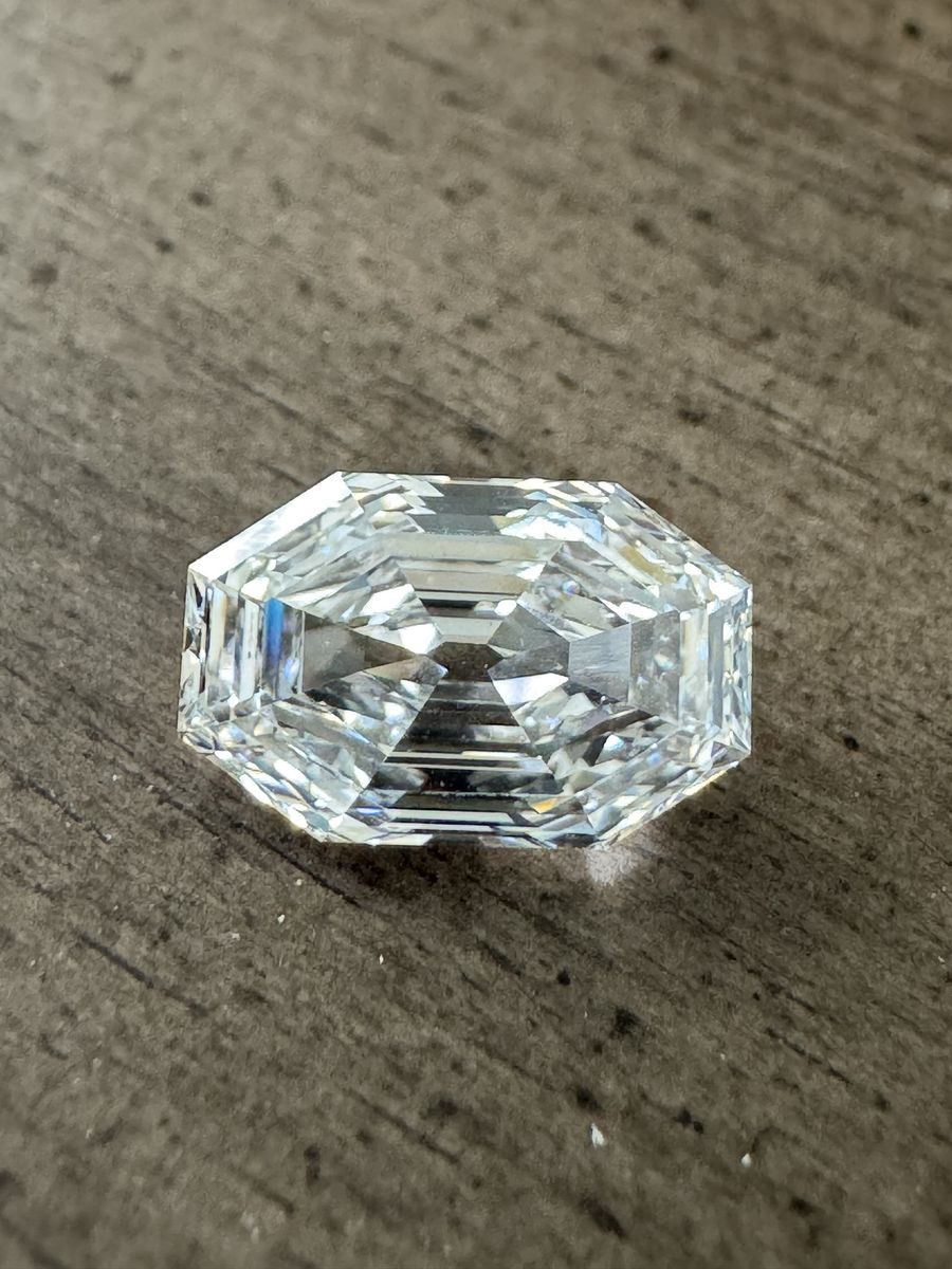 2.33 Carat Modified Octagonal Step cut Krupp Cut Loose Diamond E VVS2