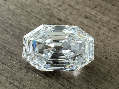 2.33 Carat Modified Octagonal Step cut Krupp Cut Loose Diamond E VVS2