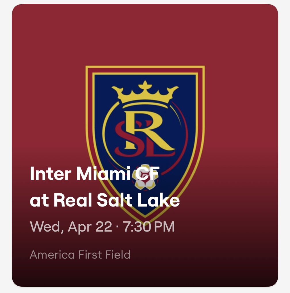 Inter Miami v RSL Game! Messi In Utah