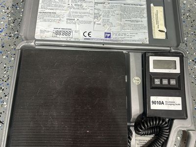 TIF 9010A Slimline Electronic Refrigerant Charging Scale - HVAC Scale, Portable Case