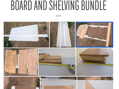 DIY Craft Wood / Project Board Scraps & Shelving Lot