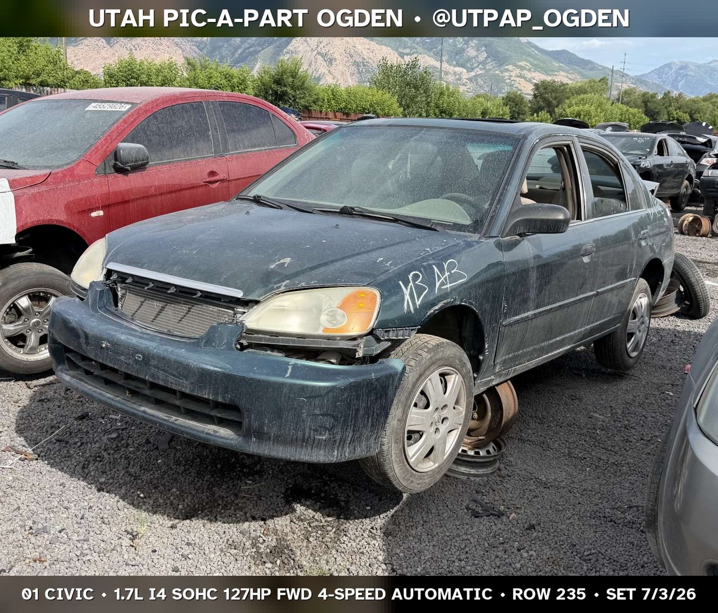 2001 Honda Civic Parts - UTPAP Ogden