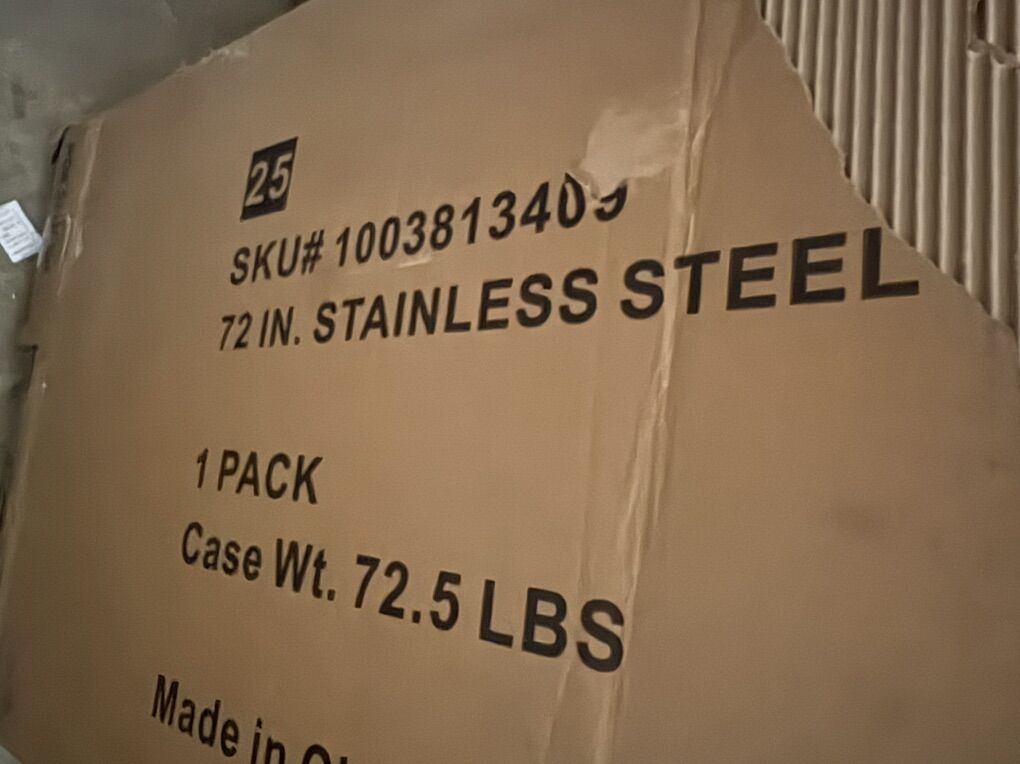 Husky 72” Stainless Steel Work Surface