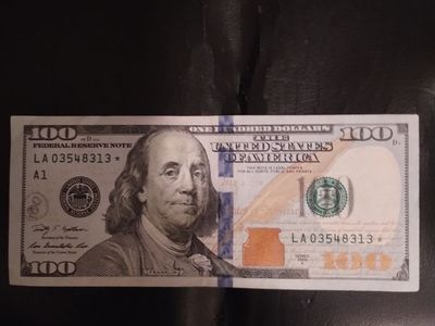 $100 Star Note. LA 03548313 A1