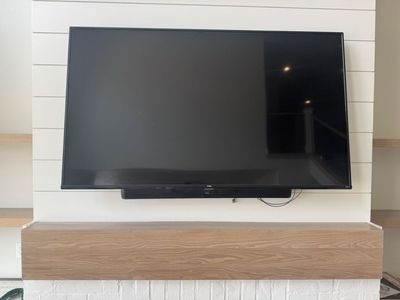 TCL 65 TV with sound bar