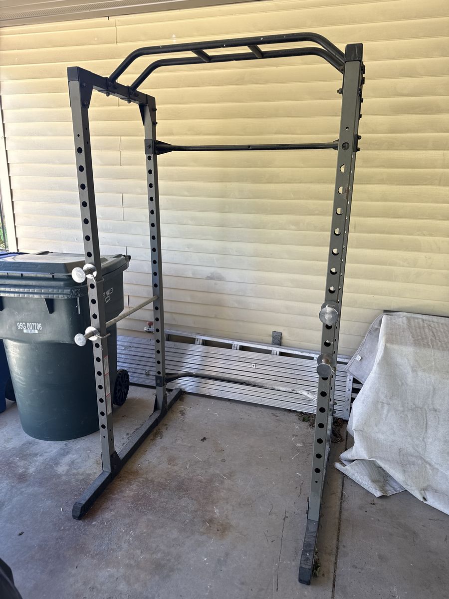 Squat rack.