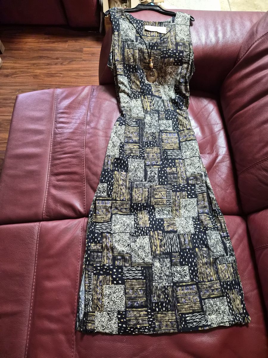 Kathie Lee Sleeveless Womens Dress M