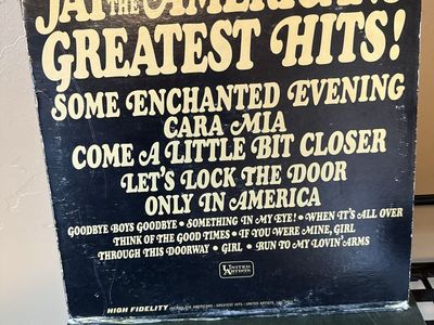 Jay and the Americans Greatest Hits Vinyl LP Record United Artists