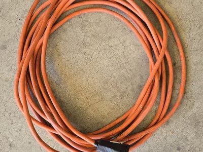 20 Ft Orange Electrical Extension Cord - Durable 3-Prong Power Cable