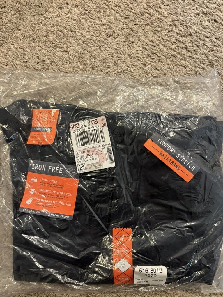 St. John’s bay dark blue 40x30 mens pants