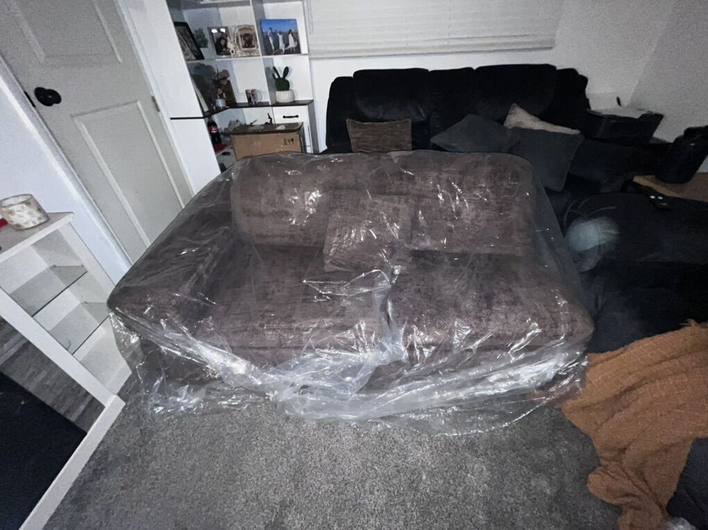 NEW Brown Boneless Couch
