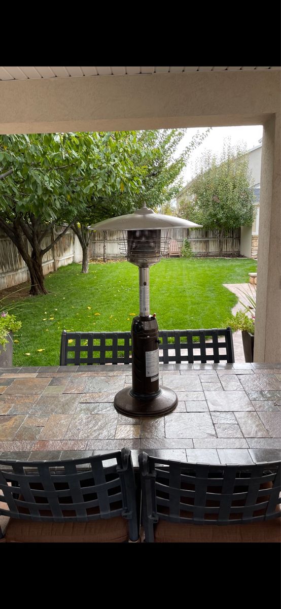 Tabletop Patio Heater - Bronze Finish Outdoor Propane Heater