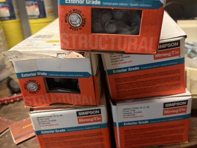 $300 obo Simpson Strong-Tie SDS Heavy-Duty Connector Screws - 1/4" x 6" - Exterior Grade (5 Boxes of 100) + at least 200 loose