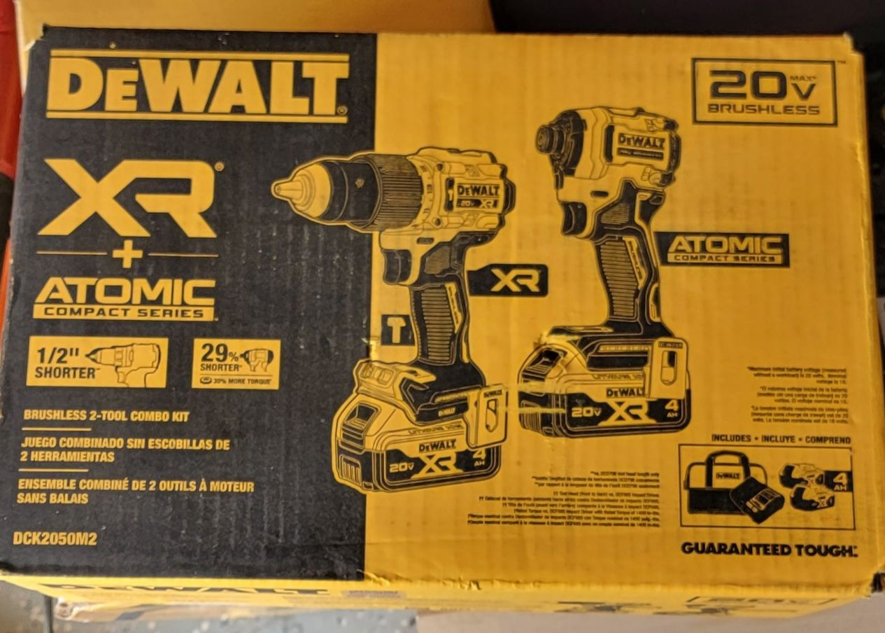 Drill and pressure washer.