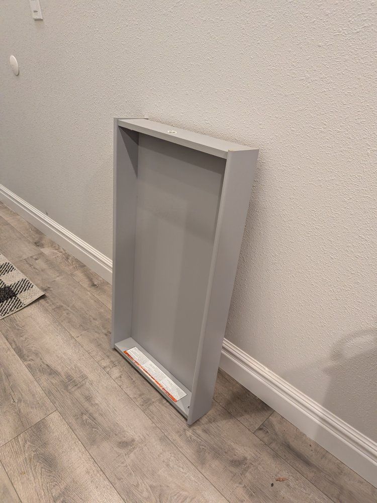 Gray Wooden Changing Table Topper Tray