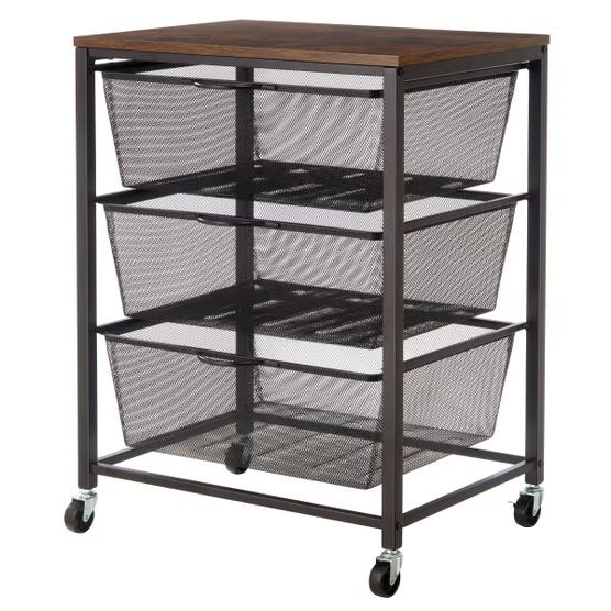 Edifice 3-tier Mesh Basket Cart 2060023 #107332