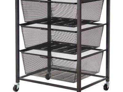 Edifice 3-tier Mesh Basket Cart 2060023 #107332