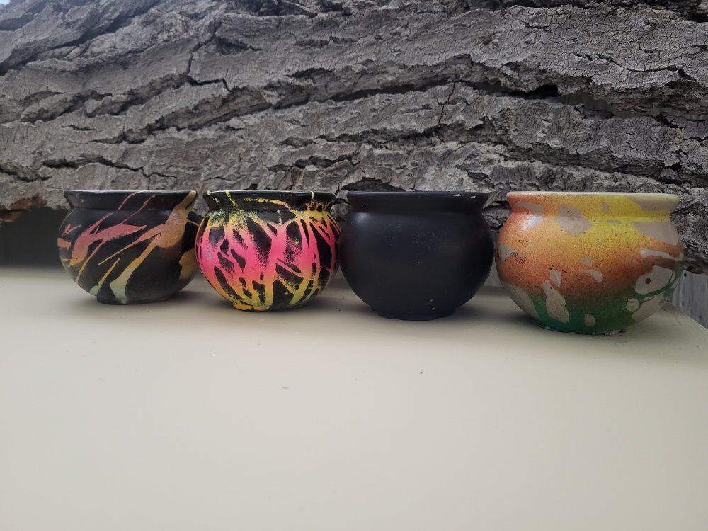 3" Planter Garden Circle Concrete