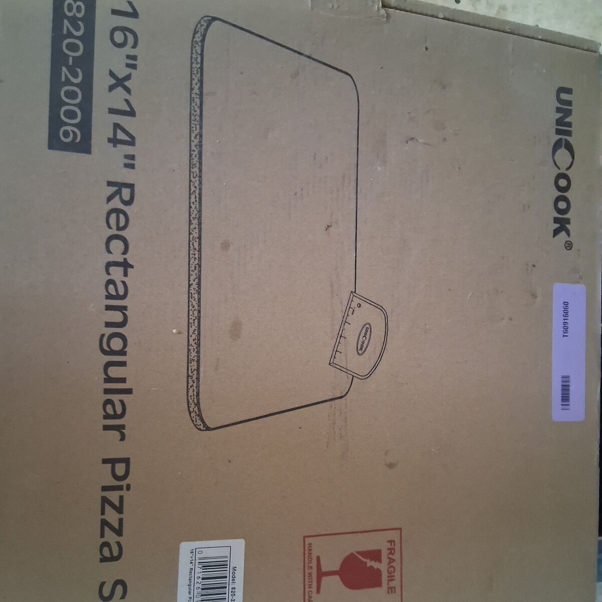 Pizza Stone Uni Cook 16×14 Rectangular Pizza Stone