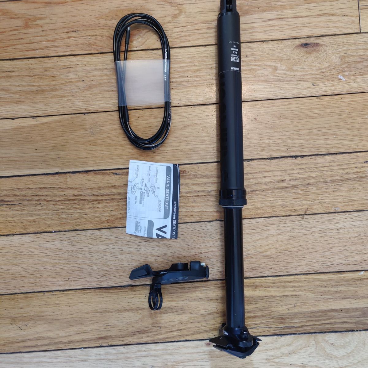 E*thirteen Vario Infinite Dropper Seatpost 31.6mm 120-150mm - V20, Complete with Remote & Cable