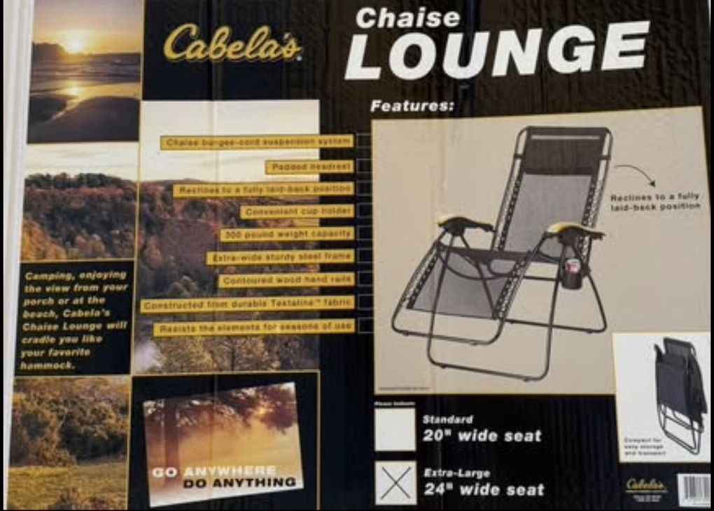 Cabela's Chaise Lounger Chair XL