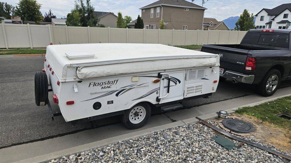 2015 Flagstaff MAC Pop-Up Travel Trailer - Lightweight & Compact Camper for Outdoor Adventures