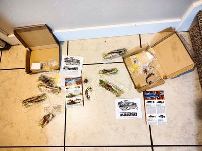 Mighty bite complete fishing system lures and hooks